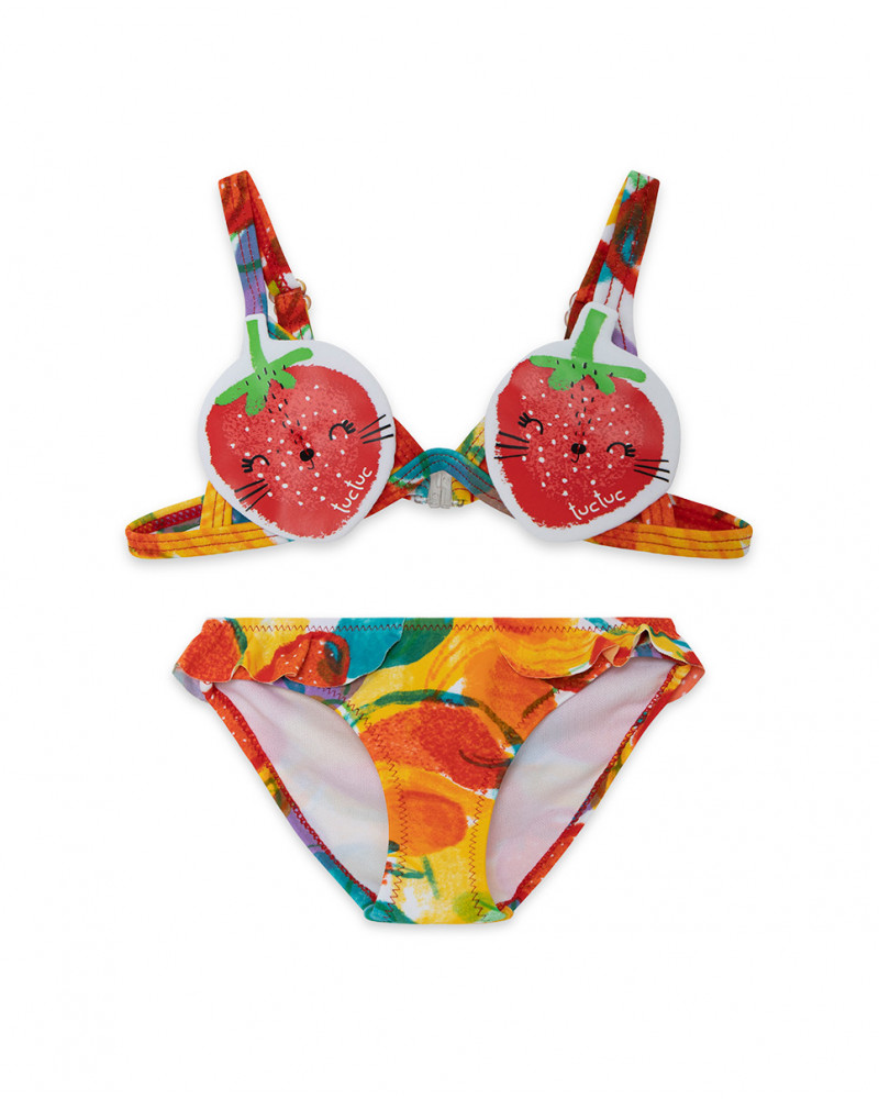 Comprar Bikini Estampado Frutas Multicolor Ni A Tuc Tuc Canarias