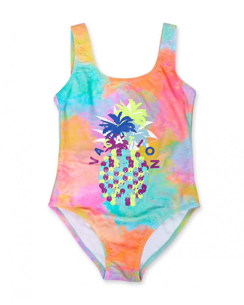 Maillot De Bain Tie Dye Fille Malibu Tuc Tuc